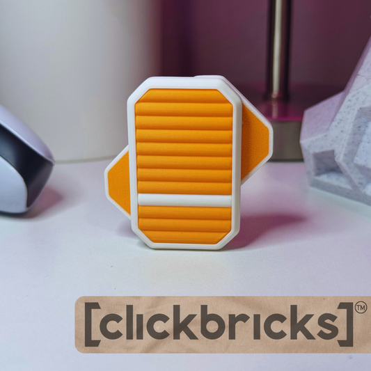 [clickbricks] slate - 3D printed magnetic fidget slider toy